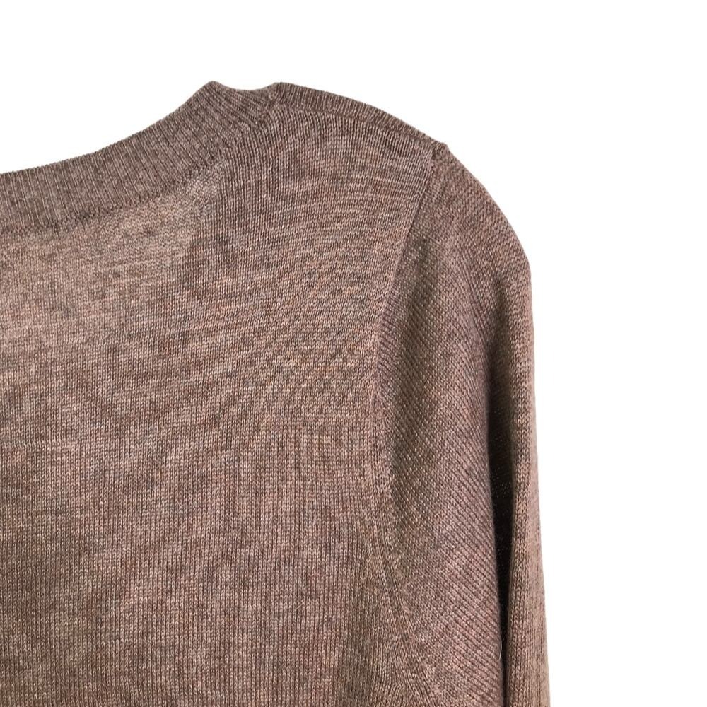 Old Navy Sweater Womens M Brown Orange Fox Graphic Pullover Long Sleeve Knit - Picture 7 of 12